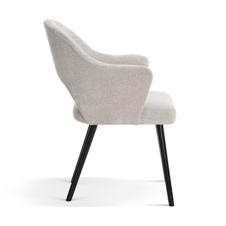 Krzesło tapicerowane BJORG beż (5) bok ewoodland.pl