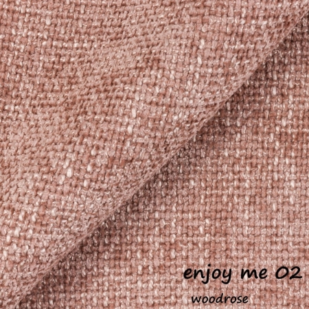 Zbliżenie na tkaninę strukturalną Enjoy Me w kolorze 02 – subtelny odcień, pasujący do nowoczesnych wnętrz ewoodland.pl