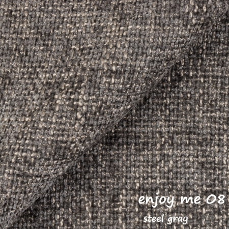 Zbliżenie na tkaninę strukturalną Enjoy Me w kolorze 08 – odporna na ścieranie, idealna do intensywnie użytkowanych przestrzeni ewoodland.pl