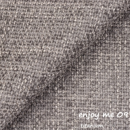 Zbliżenie na tkaninę strukturalną Enjoy Me w kolorze 09 – subtelny odcień, pasujący do nowoczesnych wnętrz ewoodland.pl