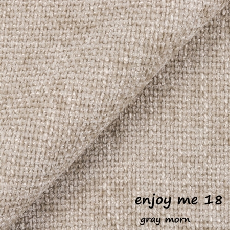 Zbliżenie na tkaninę strukturalną Enjoy Me w kolorze 18 – subtelny odcień, pasujący do nowoczesnych wnętrz ewoodland.pl