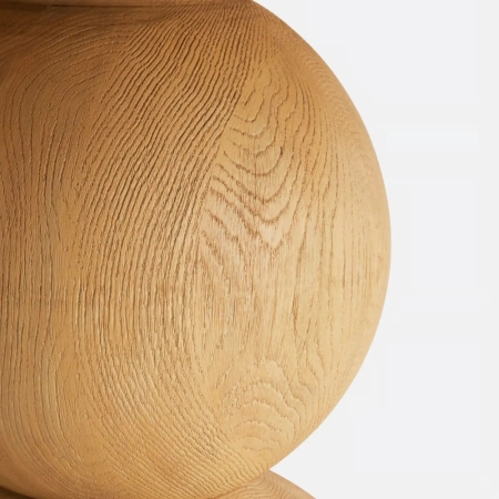 Arbo - stół z litego dębu, okrągły - zbliżenie