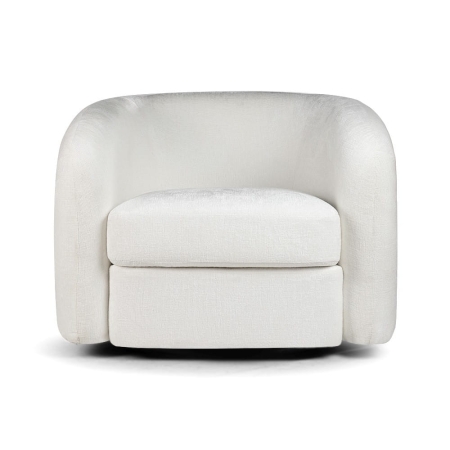 Fotel obrotowy DUFFY VELVET kolor kremowy ewoodland.pl