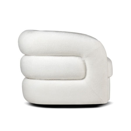 Fotel obrotowy DUFFY VELVET kolor kremowy ewoodland.pl