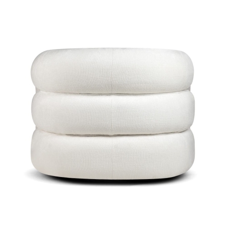 Fotel obrotowy DUFFY VELVET kolor kremowy  ewoodland.pl