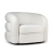 Fotel obrotowy DUFFY VELVET kolor kremowy ewoodland.pl