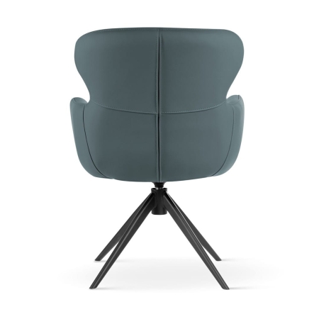 Krzesło obrotowe ze skóry naturalnej kolor blue moon MIRELLA