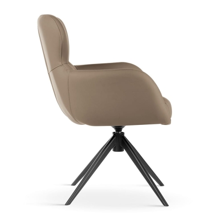 Krzesło obrotowe ze skóry naturalnej