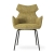 Krzesło tapicerowane BUTARO kolor musztardowy