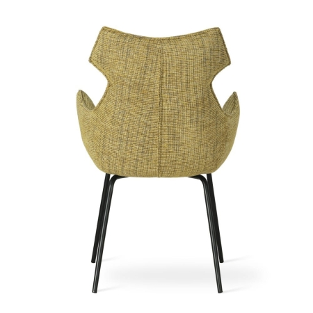 Krzesło tapicerowane BUTARO kolor musztardowy