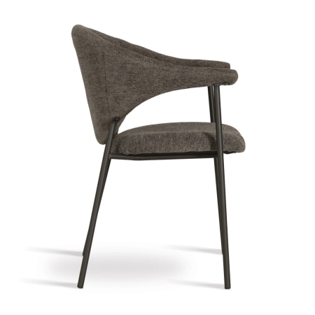 Krzesło tapicerowane NOTI kolor szary