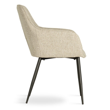 Krzesło tapicerowane kubełkowe NANO khaki