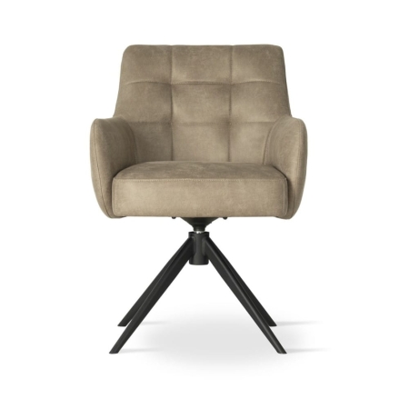 Krzesło obrotowe tapicerowane MATERO - widok przodu ewoodland.pl