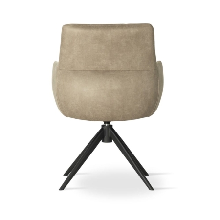 Krzesło obrotowe tapicerowane MATERO - widok tyłu ewoodland.pl