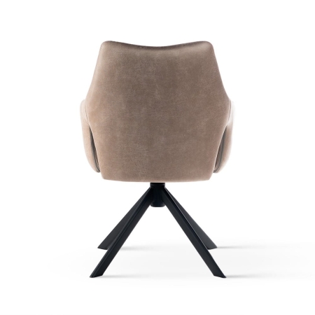 Krzesło obrotowe VESPER brązowe tył ewoodland.pl