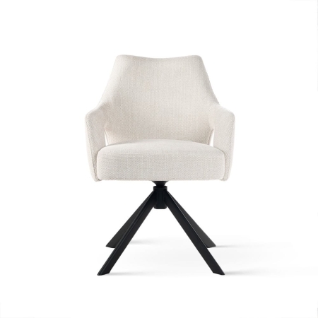 Krzesło obrotowe VESPER beżowe - widok z przodu ewoodland.pl