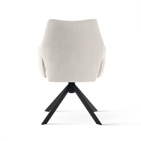 Krzesło obrotowe VESPER beżowe - widok z tyłu ewoodland.pl