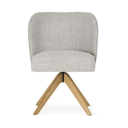 Krzesło tapicerowane AINE SUPREME WOOD – widok frontowy ewoodland.pl