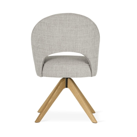 Krzesło PONTE SUPREME WOOD – widok z tyłu ewoodland.pl