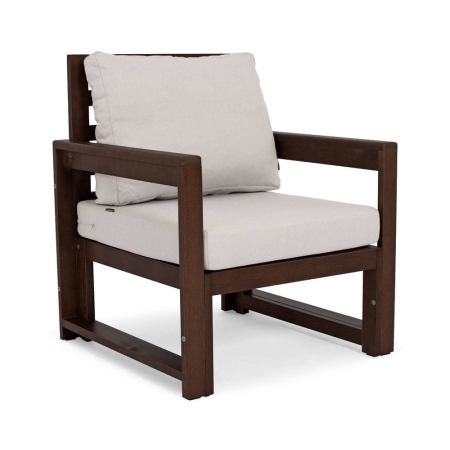 Fotel ogrodowy Malta brąz-szary