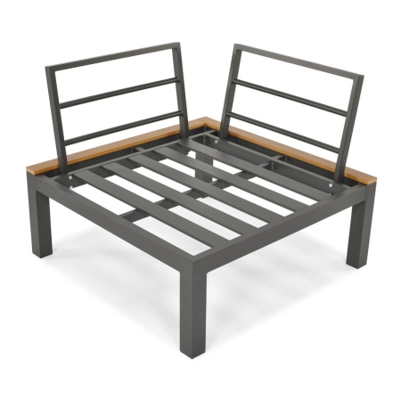 Narożnik ogrodowy aluminiowy ze stolikiem i poduchami BALI ewoodland.pl Gdańsk