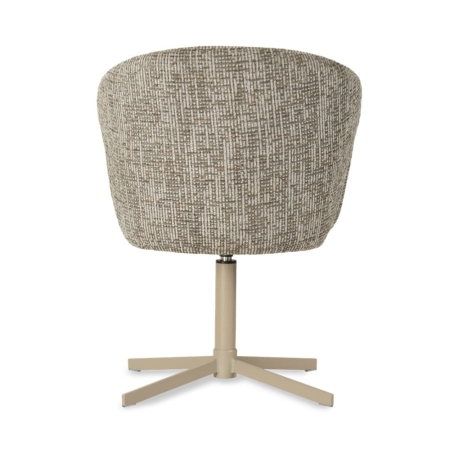 Krzesło obrotowe tapicerowane LARDOS technologia POCKED SPRING - widok z tyłu ewoodland.pl