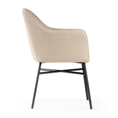 Krzesło BOSTON DREAM – widok boczny, elegancki design i miękka tapicerka | ewoodland.pl