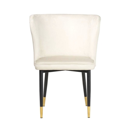 Pikowane krzesło MODENA z metalowymi nogami i możliwością personalizacji tkanin.