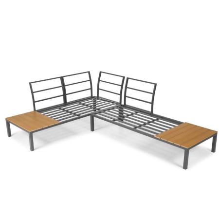 Narożnik ogrodowy modułowy z funkcją leżanki kolor szary nowe-meble.pl 10.jpg