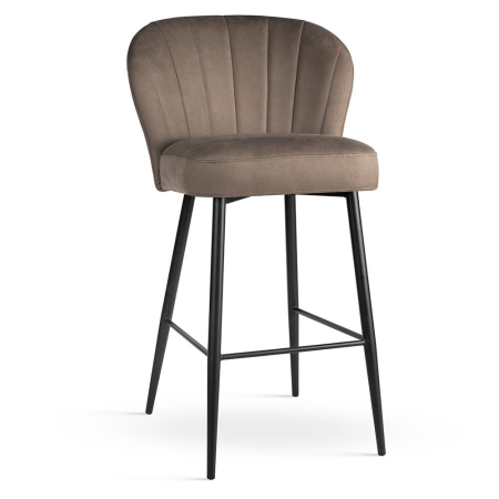 Niski hoker Shelly Supreme tapicerowany – widok z profilu – ewoodland.pl