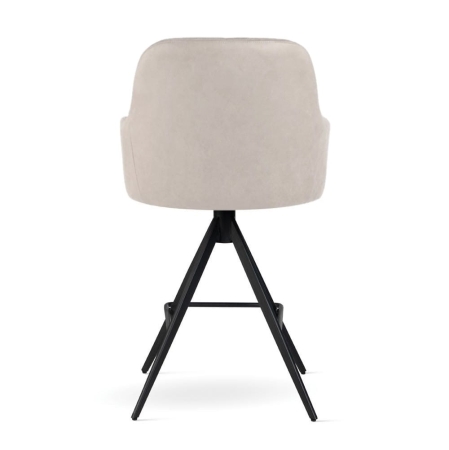 Hoker tapicerowany TULIP SUPREME TWIST - widok z tyłu ewoodland.pl