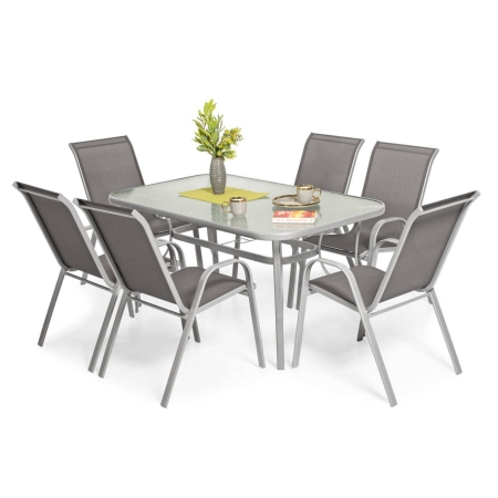 Zestaw PORTO w ogrodzie – elegancki komplet mebli ogrodowych​