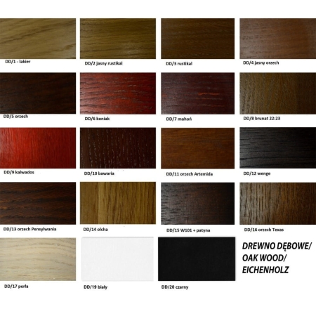 Wybarwienie stolika MONA - widok kolorów do wyboru ewoodland.pl