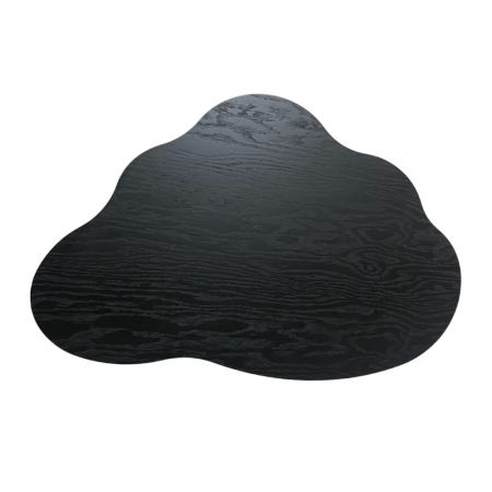 Stolik NUBE z obłym blatem i dębowymi nogami