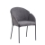 Krzesło BRENNA - szare, czarne nogi w ewoodland.pl