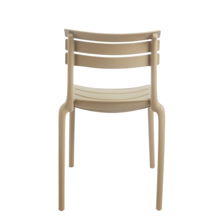 Krzesło ogrodowe NEL beżowe ewoodland.pl - tyl.