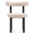 krzeslo-czarne-pedro-tapicerowane-boucle-cieply-bezowy-front-ewoodland