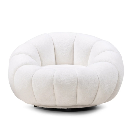 fotel-tapicerowany-venezia-boucle-bialy-obrotowy-ewoodland