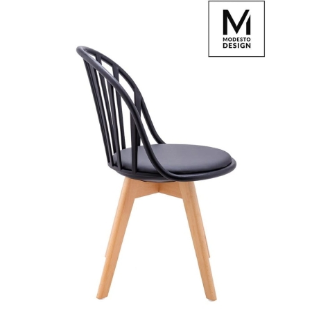 Boczny widok krzesła ALBERT – ergonomiczne siedzisko, designerskie oparcie