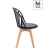 Boczny widok krzesła ALBERT – ergonomiczne siedzisko, designerskie oparcie