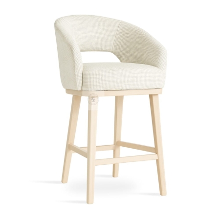 Hoker INES PRO SUPREME – niski, tapicerowany, bukowe nogi - ewoodland.pl