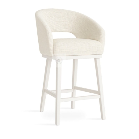 Hoker INES PRO SUPREME – niski, tapicerowany, białe nogi - ewoodland.pl