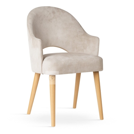 Krzesło do jadalni Goda Supreme na sprężynach POCKET SPRING - ewoodland.pl - nogi buk