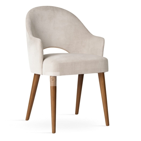 Krzesło do jadalni Goda Supreme na sprężynach POCKET SPRING - ewoodland.pl - nogi orzech