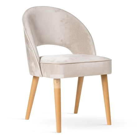 Krzesło tapicerowane PONTE SUPREME - ewoodland.pl - nogi dąb