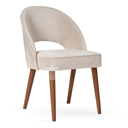 Krzesło tapicerowane PONTE SUPREME - ewoodland.pl - nogi orzech