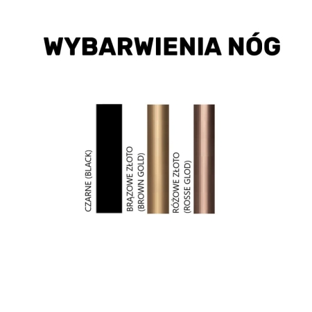 Wybarwienie nogi SUPREME PUMP - czarny, brązowe złoto, różowe złoto ewoodland.pl