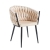 Krzesło plecione velvet ROSSE - kolor beżowy - ewoodland.pl