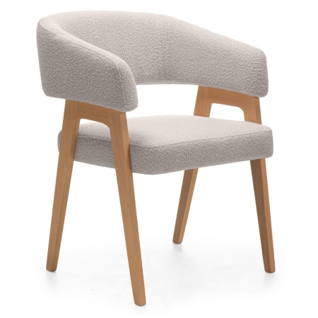 Krzesło KOBE tapicerowane boucle Loop 6 – profil – ewoodland.pl