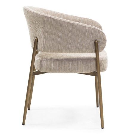 Krzesło UMBRA beżowe z podłokietnikami – bokiem – ewoodland.pl